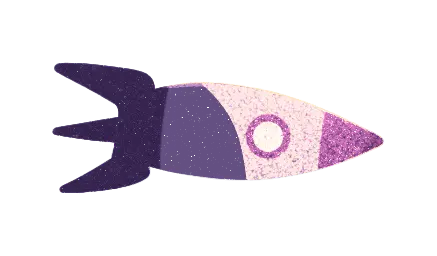 Illustration of a rocket