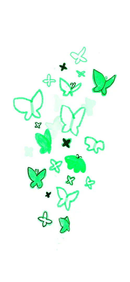 Illustration d'une envolée de papillons